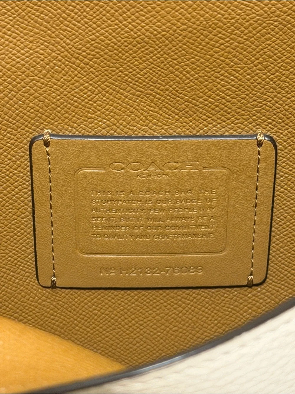 Coach structured pebbled